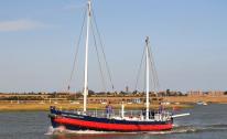 The James Stevens No 14 is still in operation off the coast of Essex | Image copyright Frinton and Walton Heritage Trust The James Stevens No 14 is still in operation off the coast of Essex | Image copyright Frinton and Walton Heritage Trust